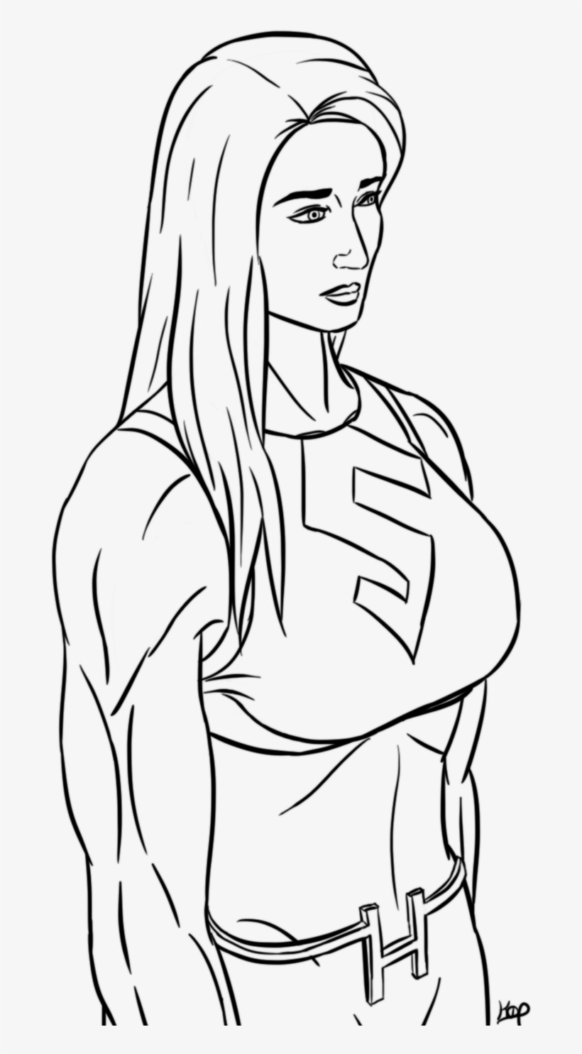 She Hulk Lines By Korin 0 Pelleon On Deviantart - Line Art, transparent png #3973872
