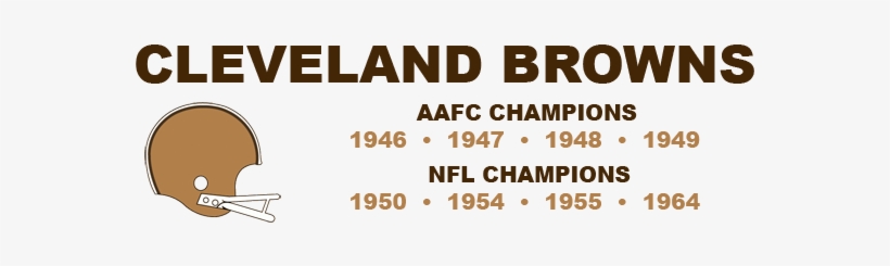 [ Img] - Cleveland Browns Championships, transparent png #3974169