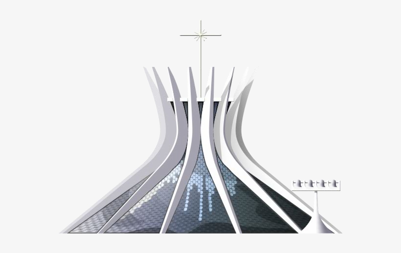 Brasília Cathedral - Catedral De Brasilia Png, transparent png #3974700