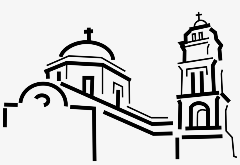 Picture Free Library Cathedral With Bell Tower - Illustration, transparent png #3974927