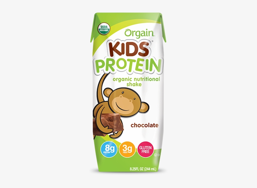 Orgain Kids Protein Organic Nutritional Shake Chocolate, transparent png #3974948