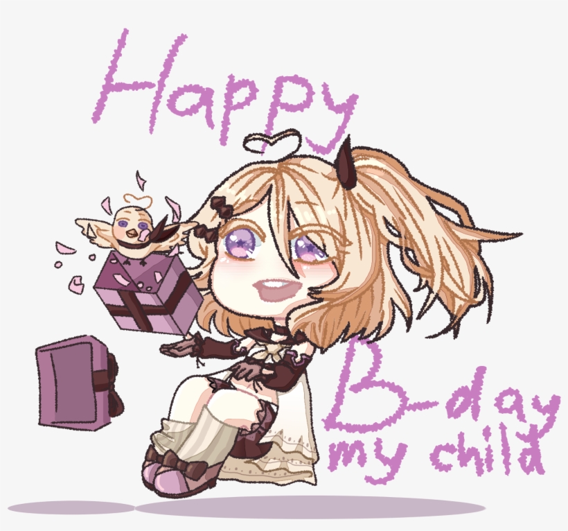 Happy B-day Dear - Cartoon, transparent png #3975546