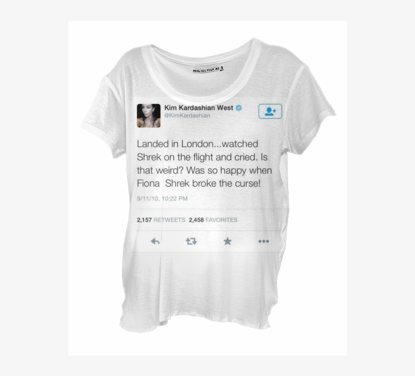 Kim K Love Shrek Shirt $48 - Clothing, transparent png #3976017