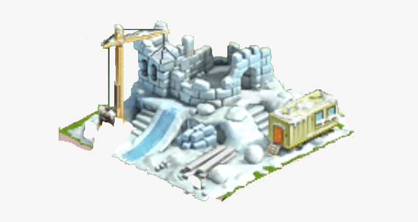 Ice Fortress Under Construction - Scale Model, transparent png #3976102