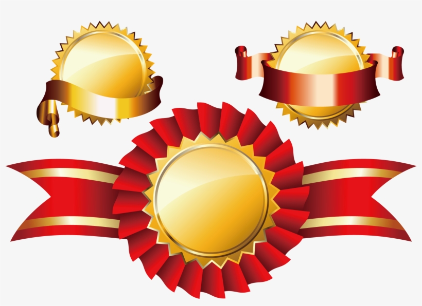 Trophy Award - Vector Gold Medal Png, transparent png #3976502