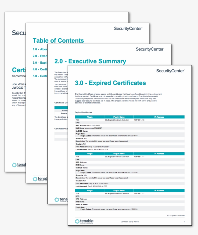 The Certificate Expiry Report Provides Details On Ssl - Report, transparent png #3976682
