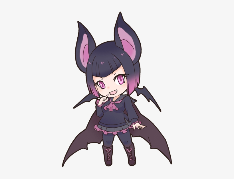 Cute Bat Girl - Kemono Common Vampire Bat, transparent png #3976686
