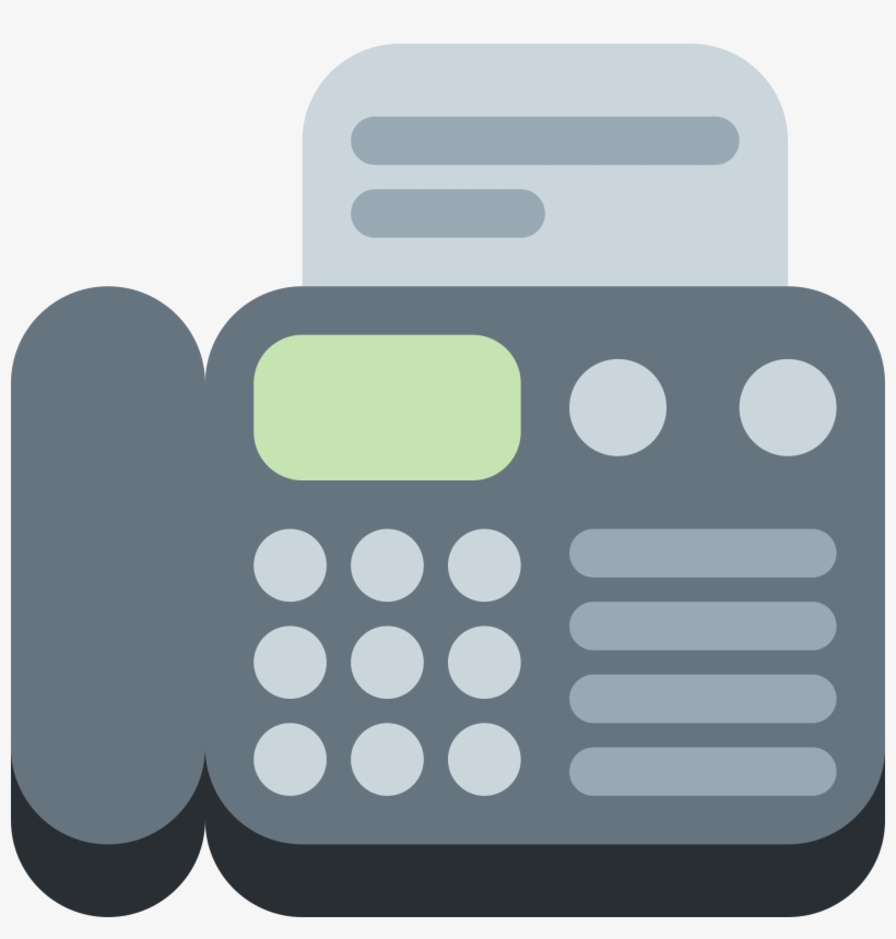 Fax Machine - Fax Emoji, transparent png #3977149