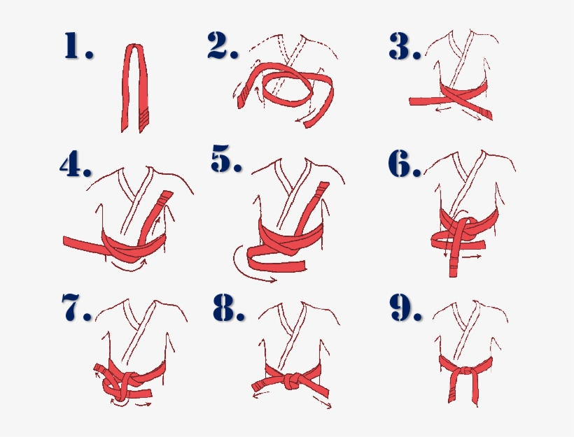 Ima How To Tie Your Belt - Taekwondo, transparent png #3977172