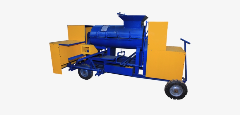 Semi-automatic Single Drum Clay Brick Machine With - Brick, transparent png #3977674