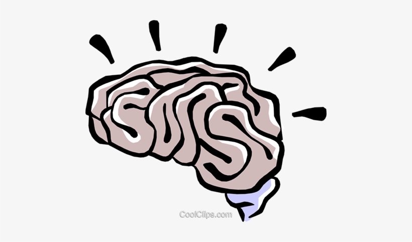Human Brain Royalty Free Vector Clip Art Illustration - Sharpen The Saw Brain, transparent png #3978159