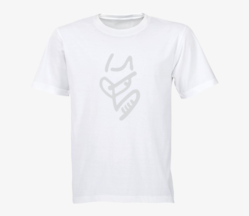 T-shirt Devilface Grey - White T Shirt Mockup Png, transparent png #3978251