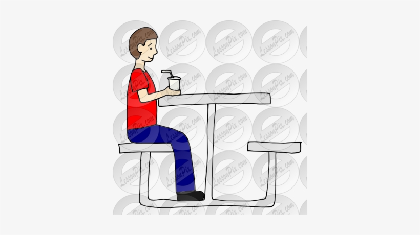 Picnic Table Clipart Illustration Png - Illustration, transparent png #3978745