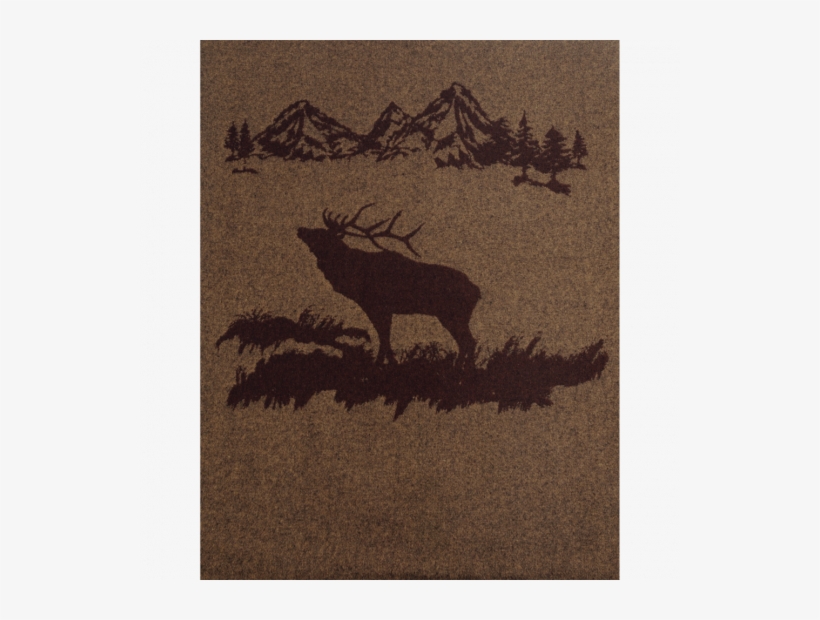 Rocky Mountain Elk Throw - Wooded River Bedding - Rocky Mountain Elk Throw Blanket, transparent png #3979086