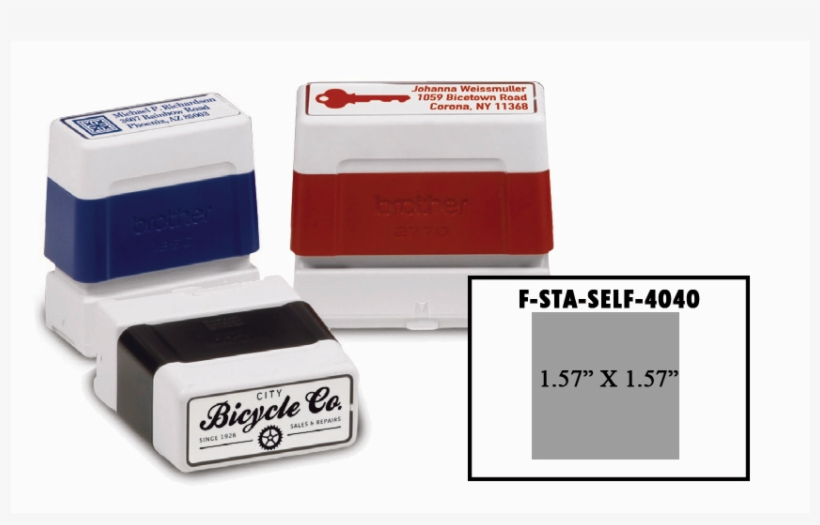 Brother 4040 Self Inking Stamp/seal - Rubber Stamp, transparent png #3979179