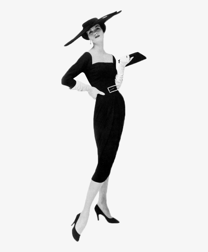 Cut Png 5 - 1940's Fashion Illustration Pose, transparent png #3979496