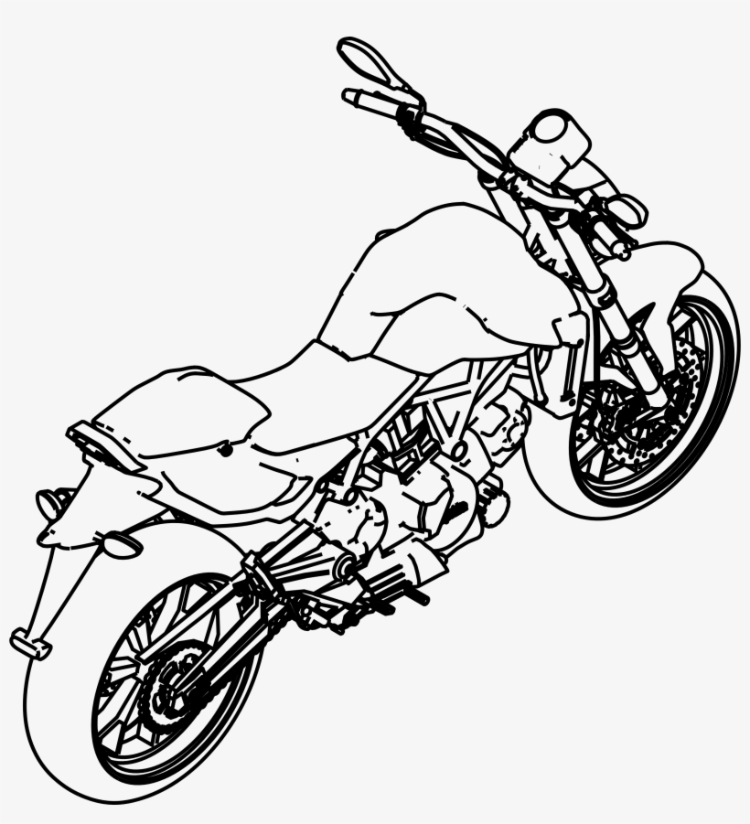 Big Image - Motorbike Isometric View, transparent png #3979718