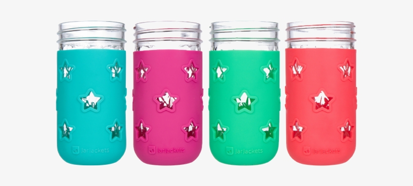 Package Of 4 - Jarjackets Package Of 4 | Silicone Mason Jar Sleeves, transparent png #3980373