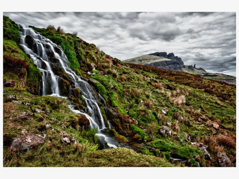 Medium Image - Bride's Veil Waterfall Skye, transparent png #3980380