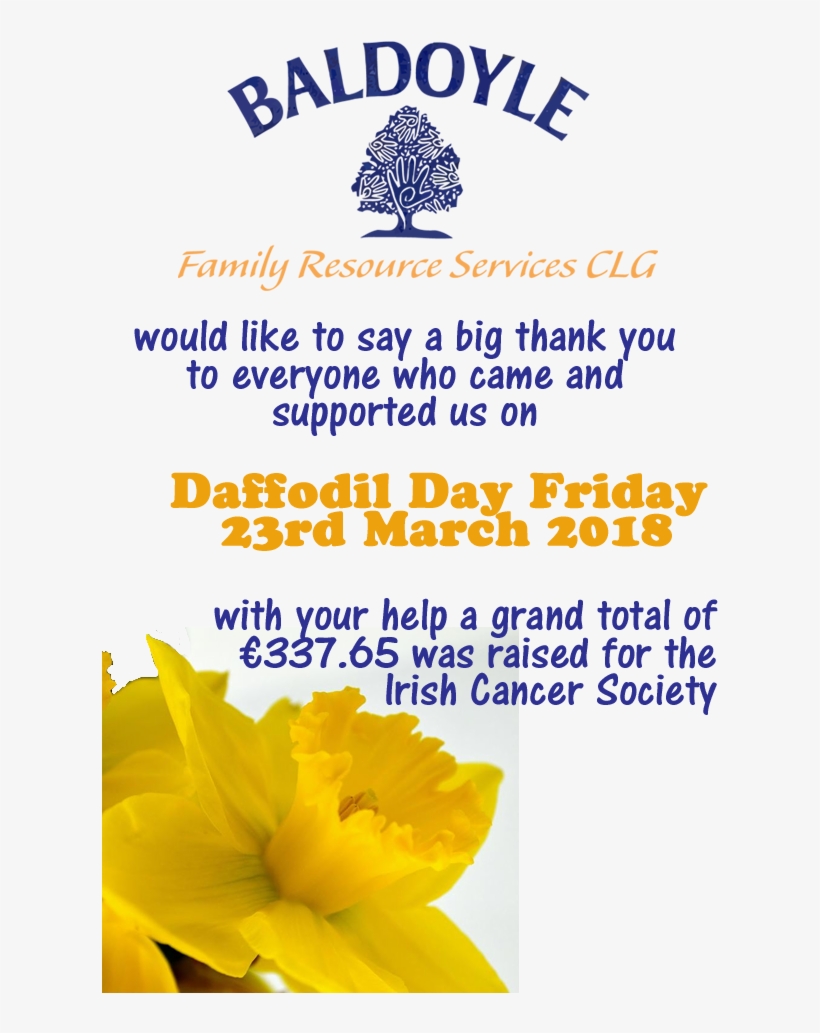 Daffodil Day 2018 Thank You - Big Book Of Number Tracing: 0-100 (over 1,200 Number, transparent png #3980441