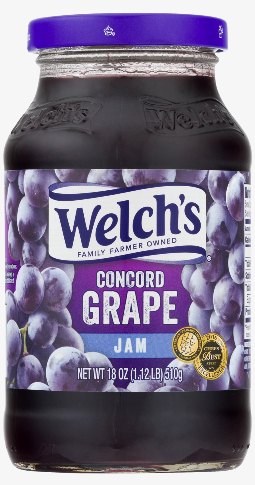 Welch's Concord Grape, Jelly - 18 Oz Jar, transparent png #3980867