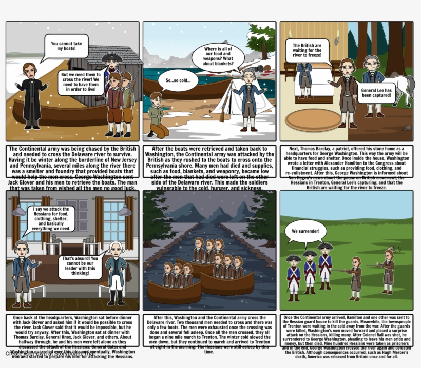 Revolutionary War - George Washington Trenton Transparent Boat, transparent png #3980959