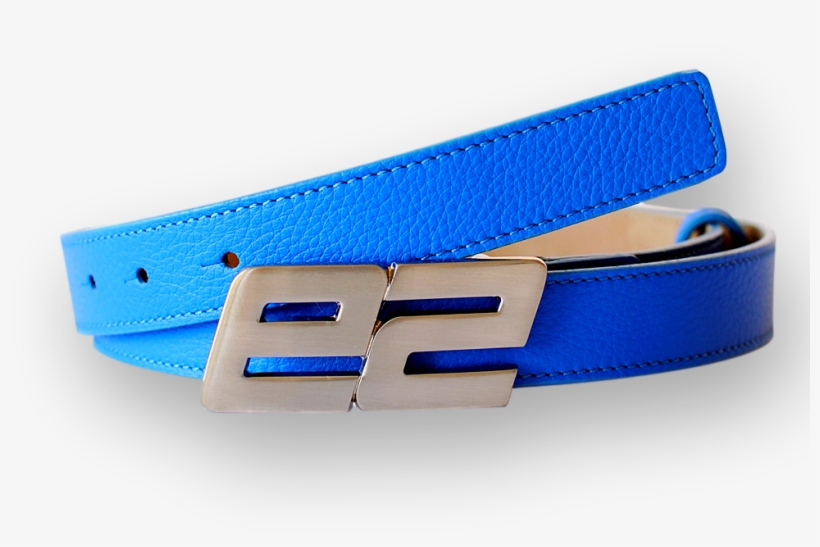 Aqua Blue Grain Leather Belt, transparent png #3980976