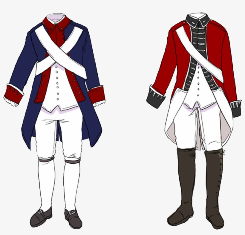 Aph England & America Revolutionary War Outfits Reference - Hetalia Revolutionary War Outfits, transparent png #3981046