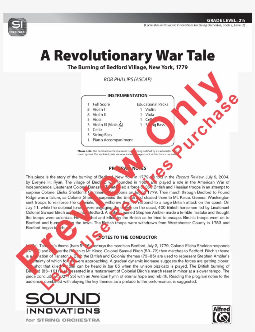 A Revolutionary War Tale Thumbnail A Revolutionary - Walk Of The Silent Zombies Violin 1, transparent png #3981124