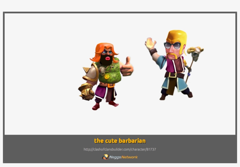 The Cute Barbarian Character - Clash Of Clans, transparent png #3981402