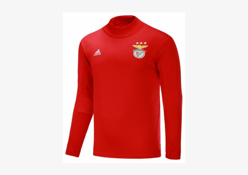 17-18 Benfica Training Sports Wear Red Round Collar - Benfica Trainingspak, transparent png #3981587
