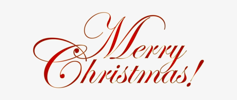 Christmas Clip Art Transparent Christmas Text, Christmas - Merry Christmas Transparent Clip Art, transparent png #3981761