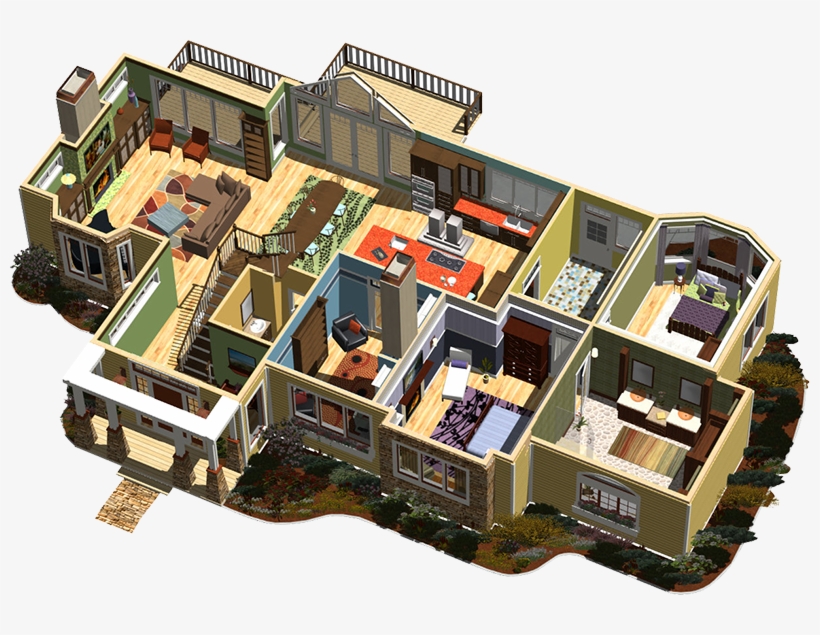 What We Do - Chief Architect Dollhouse View, transparent png #3981763