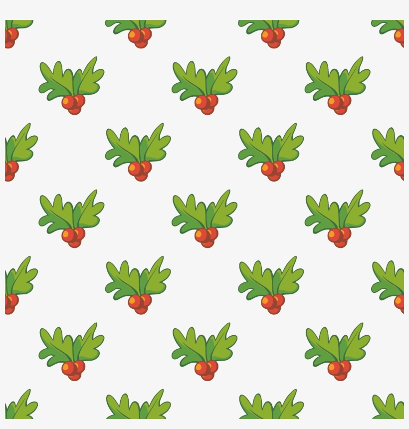 This Free Icons Png Design Of Holly-seamless Pattern, transparent png #3981955