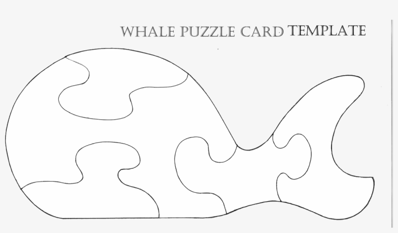 Whale Puzzle Card Template-glenda's World Card Templates, - Whales, transparent png #3983204