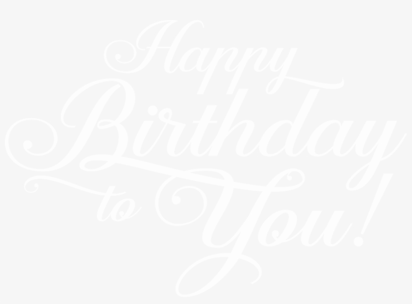 Happy Birthday Text Black And White Png - Happy Birthday White Png, transparent png #3983381