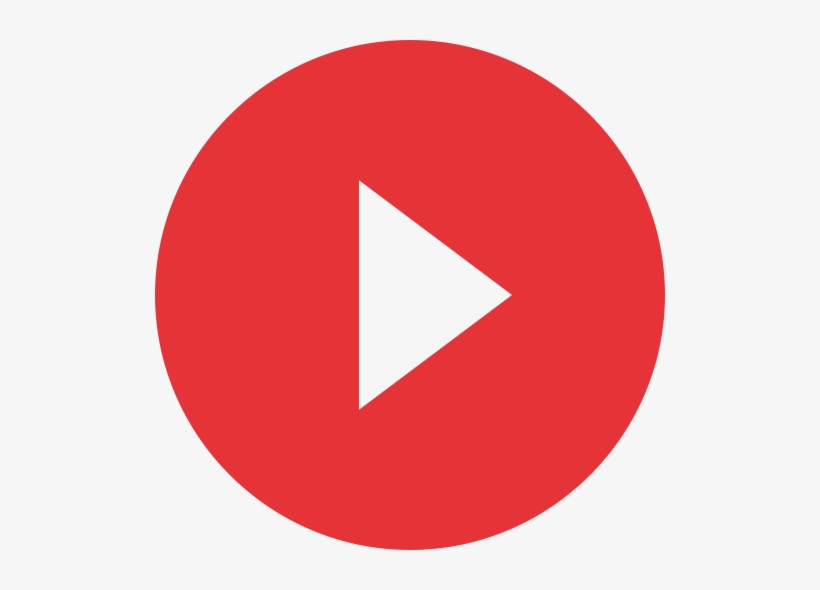 Play Button - Youtube Logo Vector Circle, transparent png #3983416