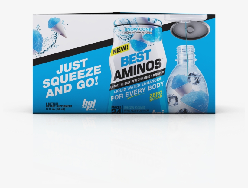 Bpi Sports Best Aminos Liquid Water Enhancer, Snow - Bpi Sports Bpi Water Enhancer 12 Fluid Ounces Liquid, transparent png #3983589