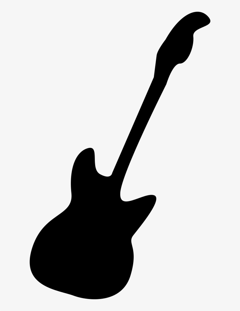 Clipart Download Bass Svg Silhouette - Silueta Guitarra Vector, transparent png #3983738