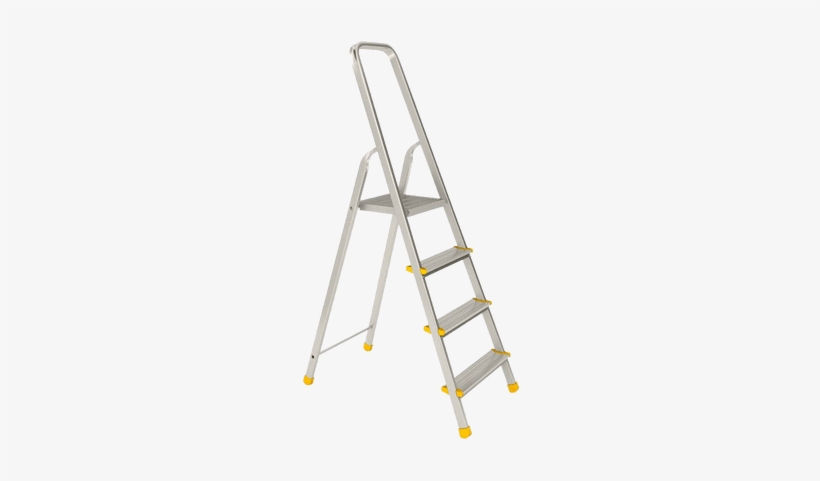 Double Aluminium Ladder - Ladder Platform Alum Alloy 0.9 Mtr, transparent png #3983817