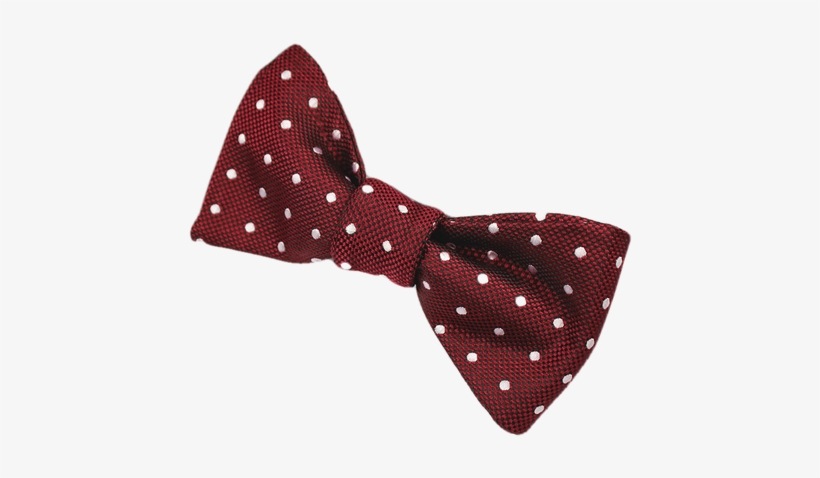 Red And White Polka Dot - Fliege Schleife Querbinder Rot Gepunktet Polka Dots, transparent png #3984144