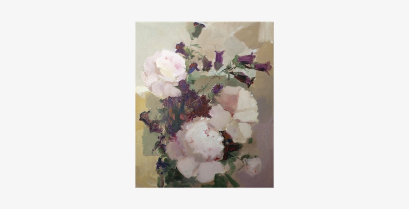 Oil Painting Of The Beautiful Flowers - Dipinti Ad Olio Di Fiori, transparent png #3984631