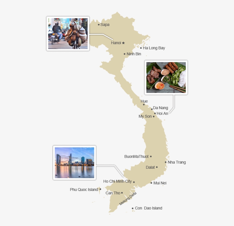 Vietnam Regional Guide Map - Atlas, transparent png #3985240