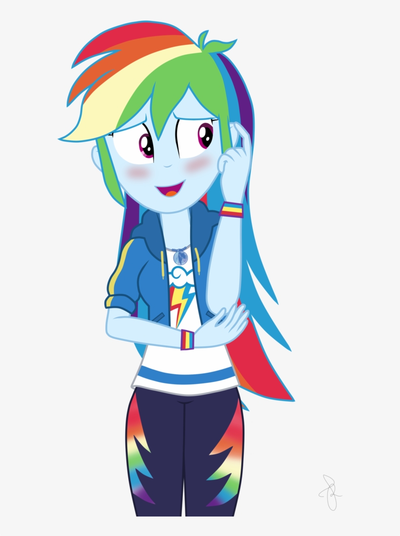 Ilaria122, Blushing, Clothes, Cute, Dashabetes, Embarrassed - Rainbow Dash, transparent png #3985473