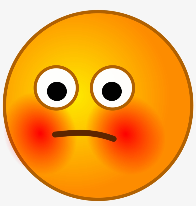 Embarrassed Smiley Png, transparent png #3985628