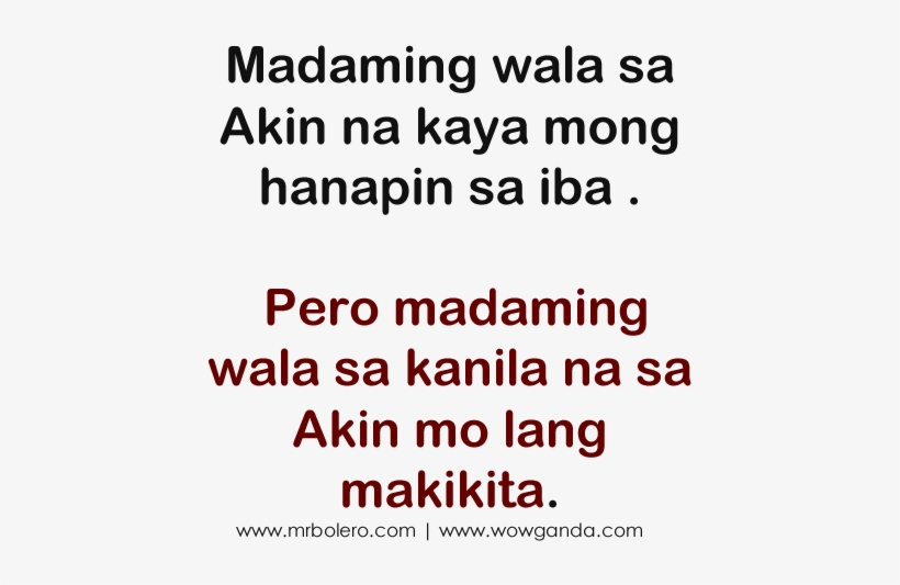 Tagalog Love Quotes Adorable Masakit Tagalog Sad Love - Inspirational Love Quotes Tagalog, transparent png #3985788