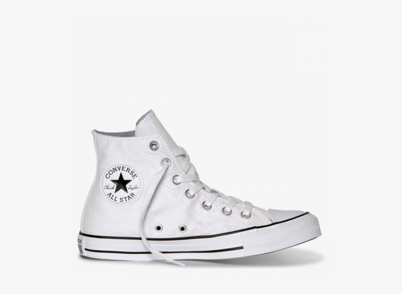 Chuck Taylor All Star Precious Metals High Top White - Converse, transparent png #3985950