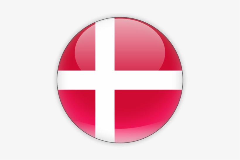 Illustration Of Flag Of Denmark - Denmark Flag Round Png, transparent png #3986246