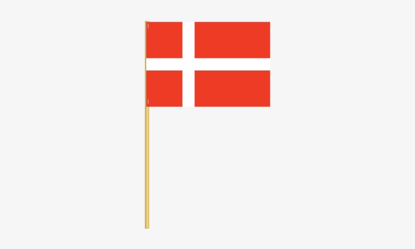 Denmark Cotton Stick Flag - Flag, transparent png #3986323