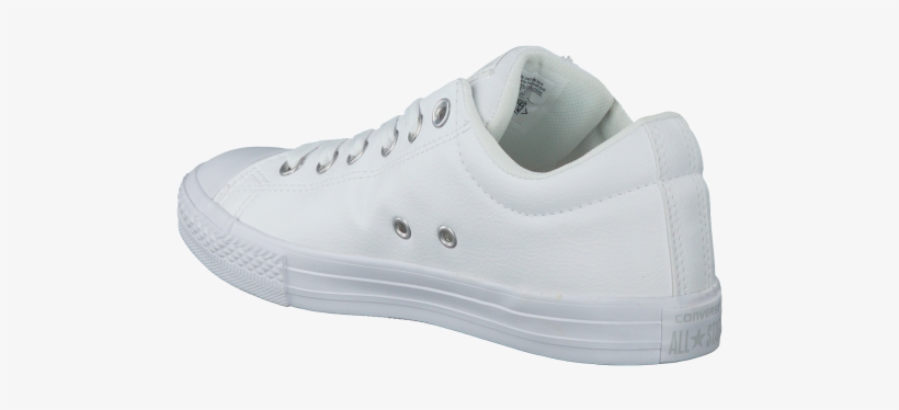 White Converse Sneakers Chuck Taylor All Star Street - Низкие Белые Кеды Конверсы, transparent png #3986570